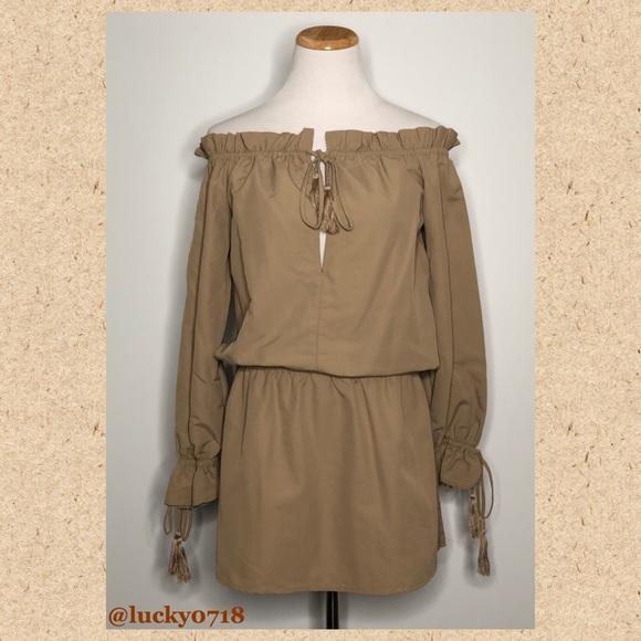 Tularosa x Revolve EUC Taupe Falon Dress Sz S - Picture 4 of 8